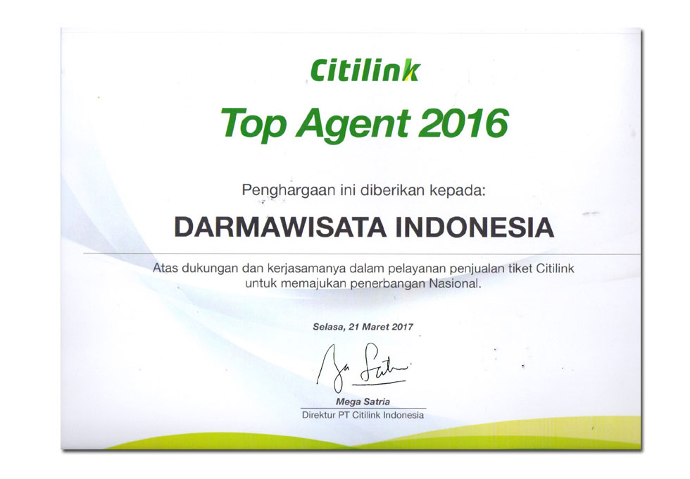 Citilink - Top Agent 2016